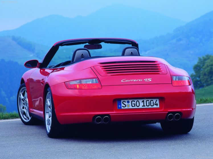 porsche, 911, Carrera, 4s, Cabriolet, Convertible, Cars, 2006 HD Wallpaper Desktop Background