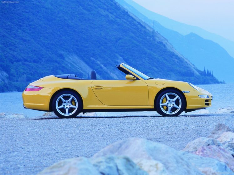 porsche, 911, Carrera, 4, Cabriolet, Convertible, Cars, 2006 HD Wallpaper Desktop Background