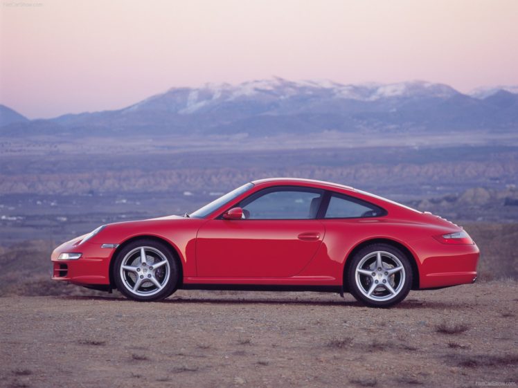 porsche, 911, Carrera, 4, Coupe, Cars, 2006 HD Wallpaper Desktop Background