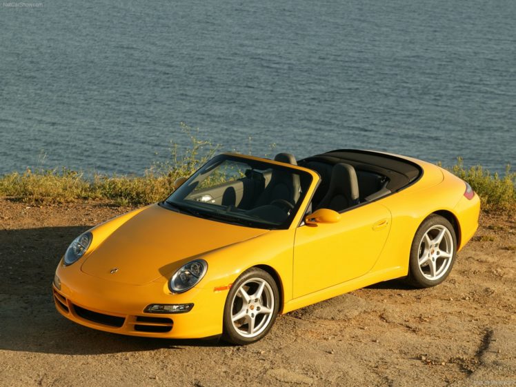 porsche, 911, Carrera, Cabriolet, Convertible, Cars, 2006 HD Wallpaper Desktop Background