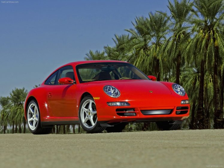 porsche, 911, Carrera, 4, Coupe, Cars, 2007 HD Wallpaper Desktop Background