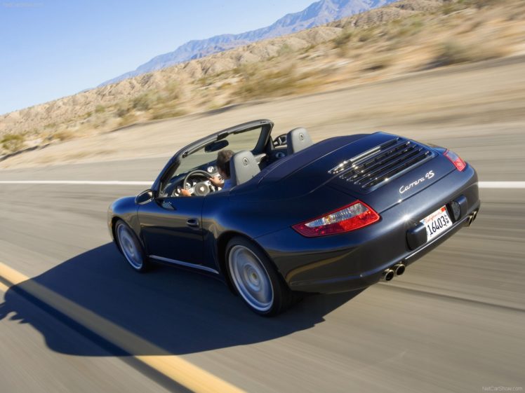 porsche, 911, Carrera, 4s, Cabriolet, Convertible, Cars, 2007 HD Wallpaper Desktop Background