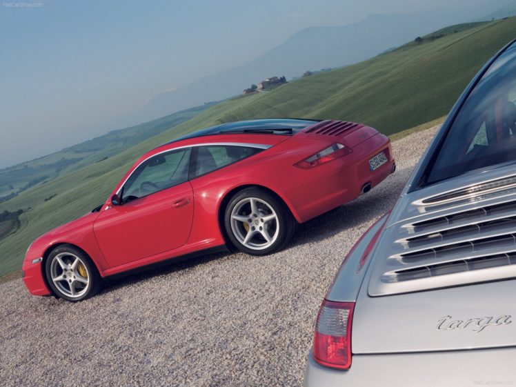 porsche, 911, Targa, 4, Coupe, Cars, 2007 HD Wallpaper Desktop Background