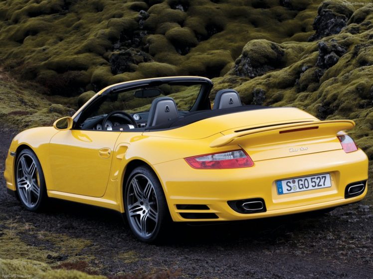 porsche, 911, Turbo, Cabriolet, Convertible, Cars, 2008 HD Wallpaper Desktop Background