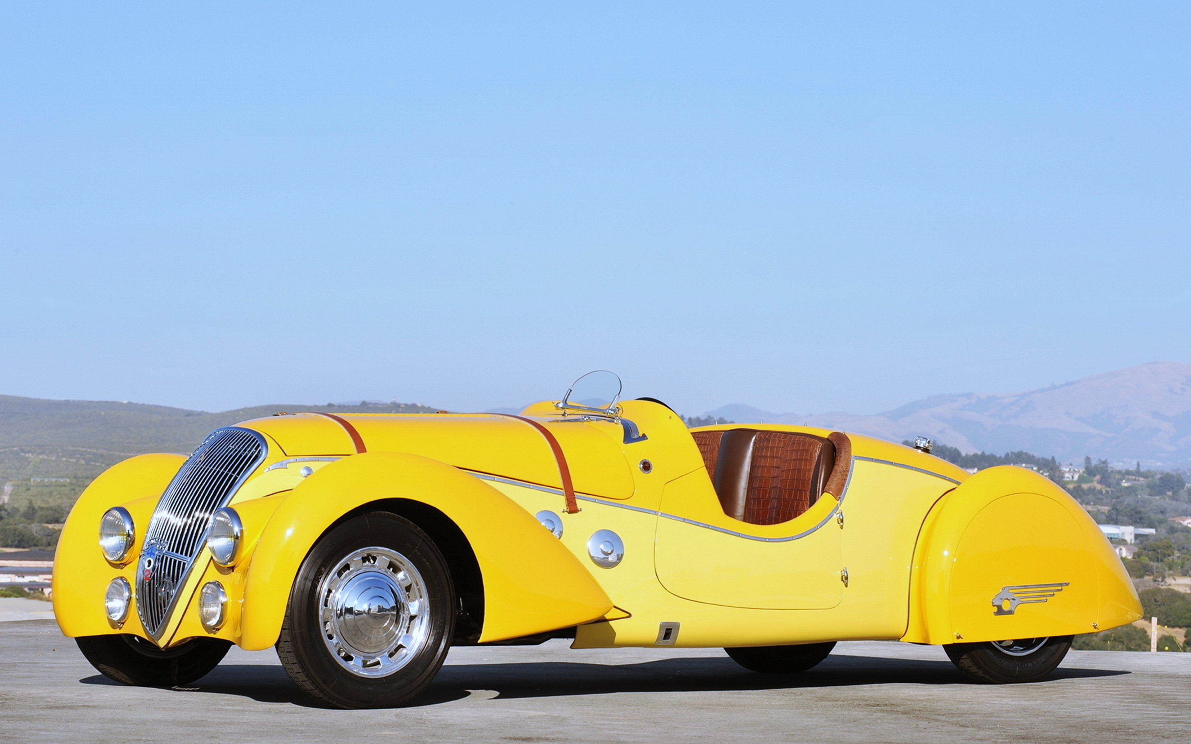 1938, Peugeot, 4, 02yellow, Landscapes, Cars, Old, Classic, Motors Wallpaper