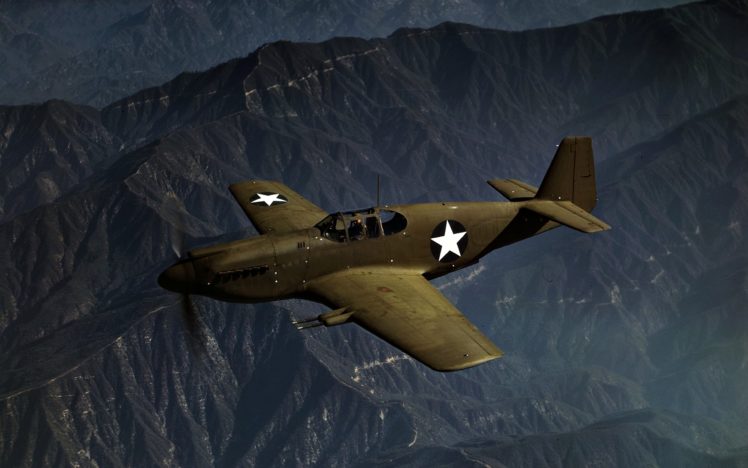 north, American, P 51, Mustang, Warplane, Sky, Mountains, Landscapes, Flights, Fighter, Old HD Wallpaper Desktop Background
