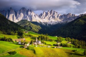 landscapes, Nature, Countryside, Fields, Houses, Trees, Forest, Jungle, Mountains, Clouds, Italy, Grass