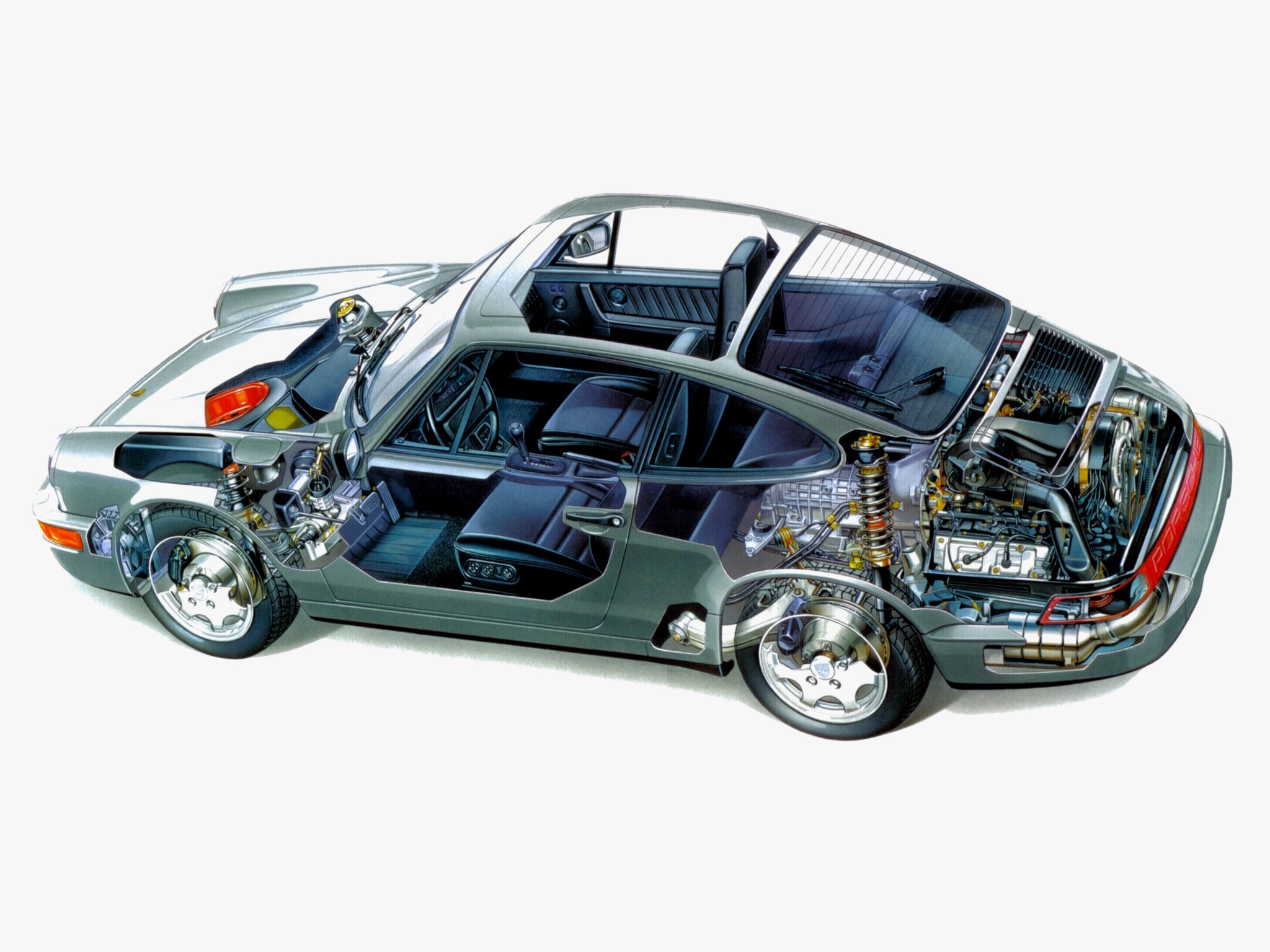 porsche, 911, Carrera, 2, Cars, Thecnical Wallpaper