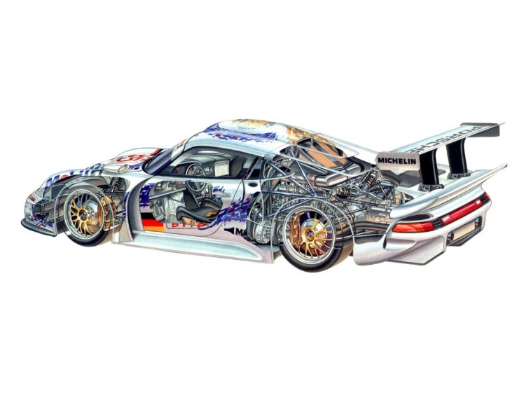 porsche, 911, Gt1, Cars, Racecars, Technical HD Wallpaper Desktop Background