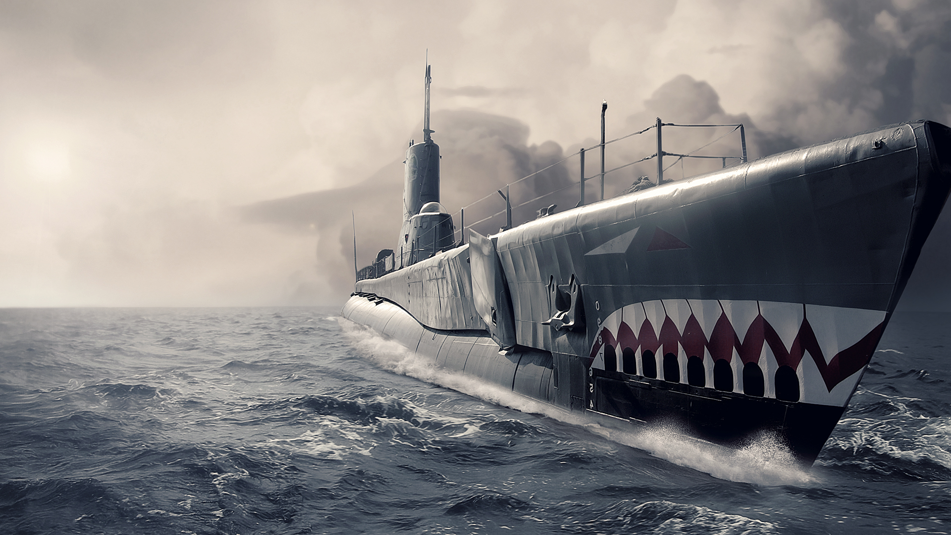 submarine, Ocean Wallpaper