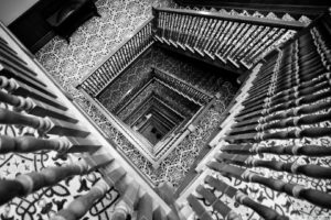 black, And, White, Stairways