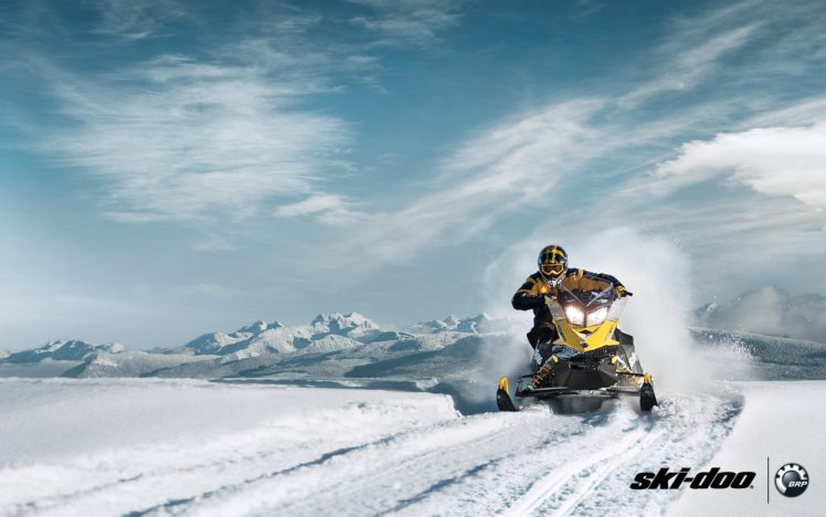 ski doo, Snowmobile, Sled, Ski, Doo, Winter, Snow, Extreme HD Wallpaper Desktop Background