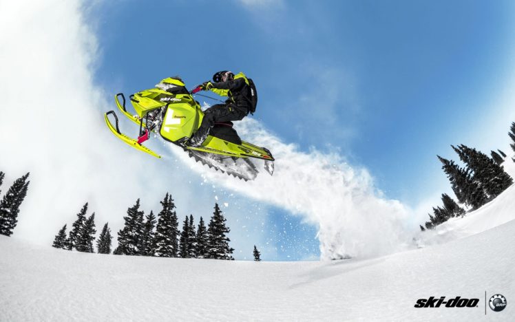 ski doo, Snowmobile, Sled, Ski, Doo, Winter, Snow, Extreme HD Wallpaper Desktop Background
