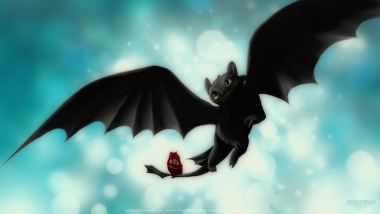 night, Fury, Toothless, Dragon, Cartoon, How, To, Train, Your, Dragon, Httyd HD Wallpaper Desktop Background
