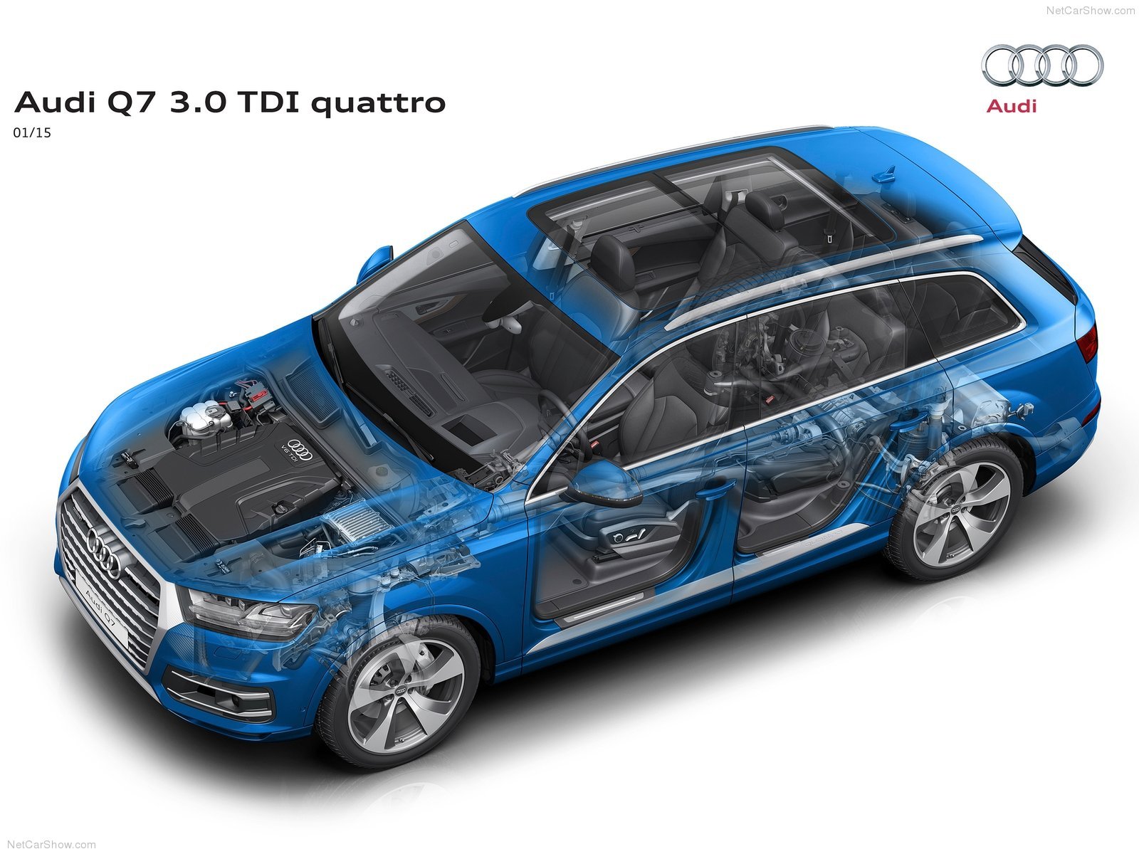 2016, Audi, Q, 7, Suv, Technical, Cars Wallpaper