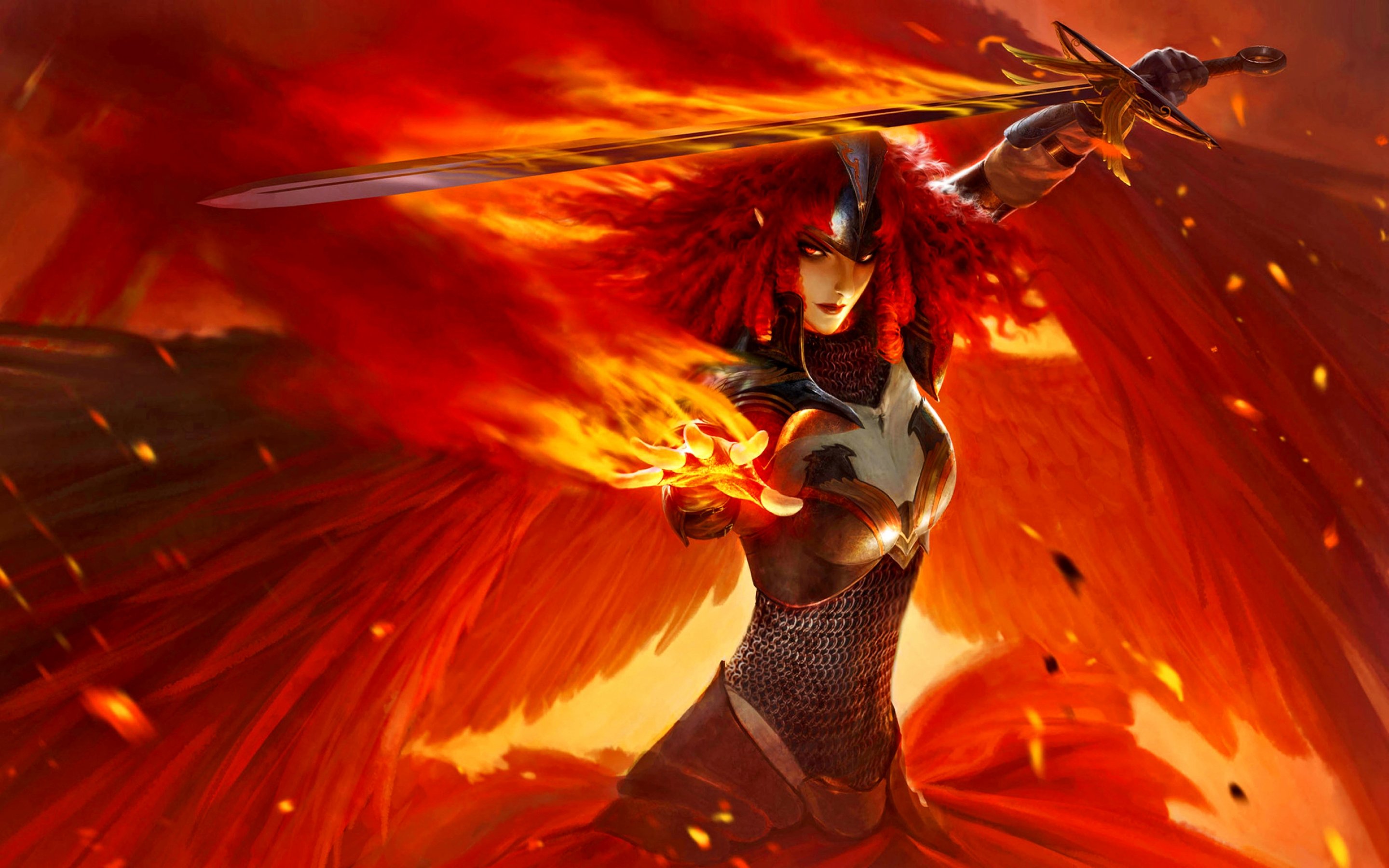 fantasy, Ange, Warrior, Artwork, Art Wallpaper