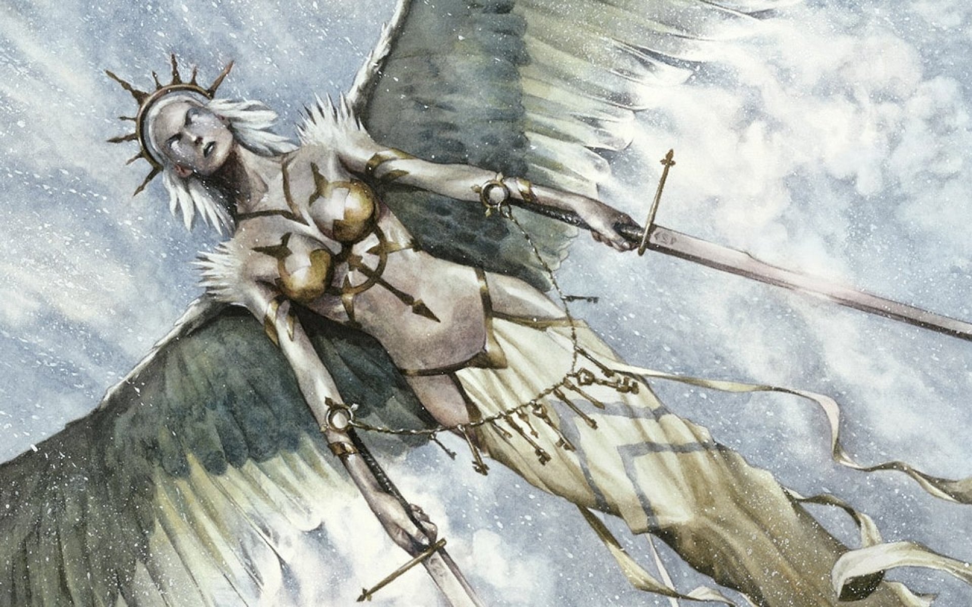 fantasy, Angel, Warrior, Artwork, Art Wallpaper