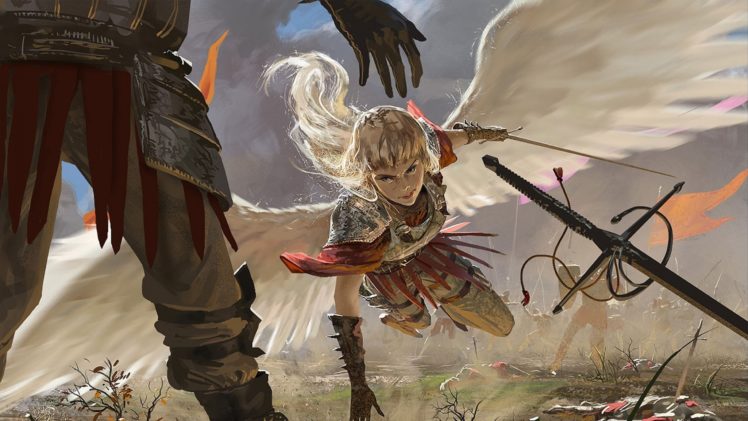 fantasy, Angel, Warrior, Artwork, Art HD Wallpaper Desktop Background