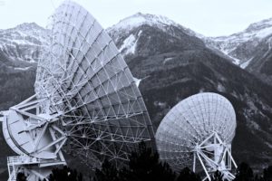 mountains, Dish, Radar, Technology, Landscapes, Forest, Nature, Earth