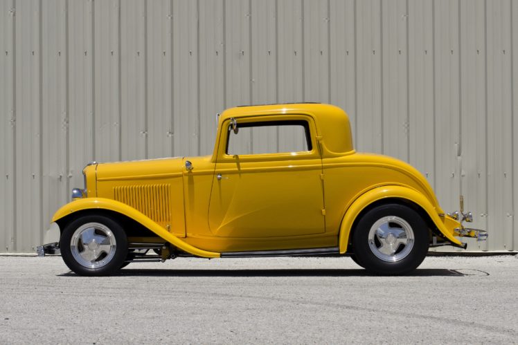 1932, Ford, 3window, Coupe, Streetrod, Hotrod, Street, Rod, Hot, Yellow, Usa, 4500×3000 03 HD Wallpaper Desktop Background