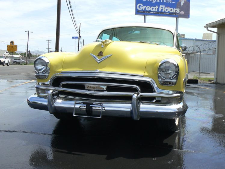 1954, Chrysler, New, Yorker, Sedan, Classic, Old, Retro, Yellow, Usa, 2048×1530 02 HD Wallpaper Desktop Background