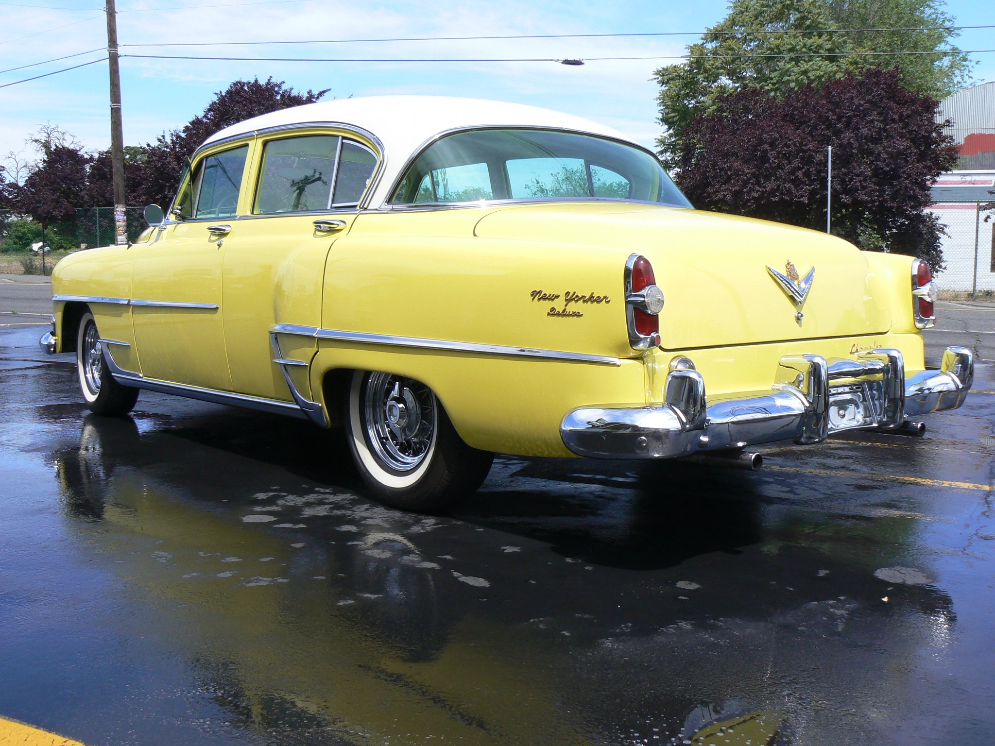 1954, Chrysler, New, Yorker, Sedan, Classic, Old, Retro, Yellow, Usa, 2048x1530 05 Wallpaper