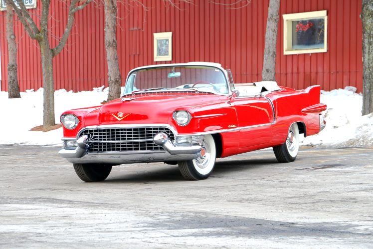 1955, Cadillac, Eldorado, Convertible, Red, Classic, Old, Retro, Usa, 4200×2800 HD Wallpaper Desktop Background