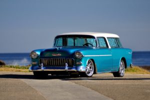 1955, Chevrolet, Chevy, Nomad, Streetrod, Street, Rod, Hot, Blue, Usa 4200x2790 01
