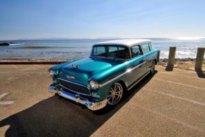 1955, Chevrolet, Chevy, Nomad, Streetrod, Street, Rod, Hot, Blue, Usa 4200×2790 07