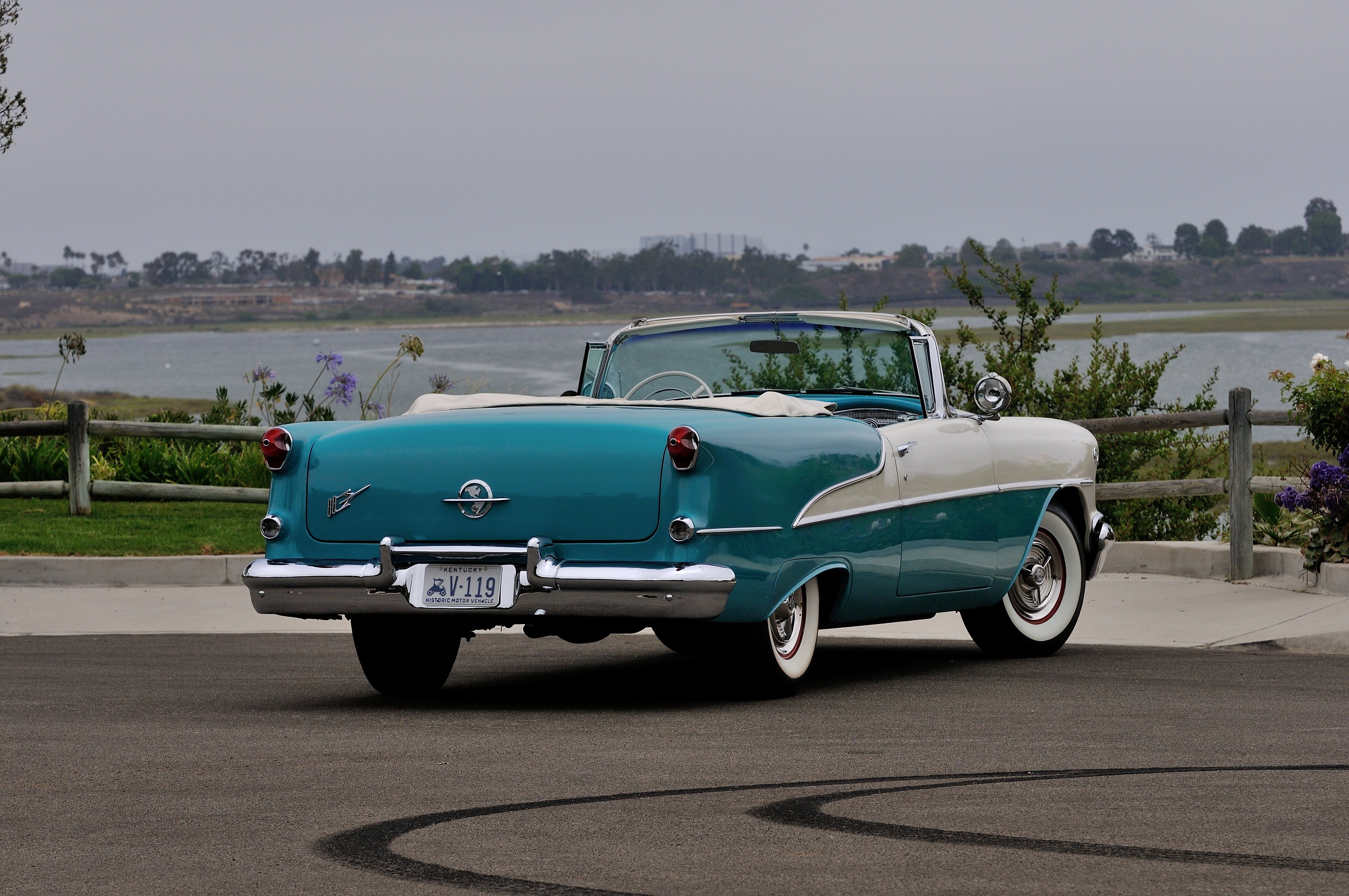 1955, Oldsmobile, Rocket, 88, Convertible, Classic, Old, Vintage, Usa, 4288x2848 03 Wallpaper