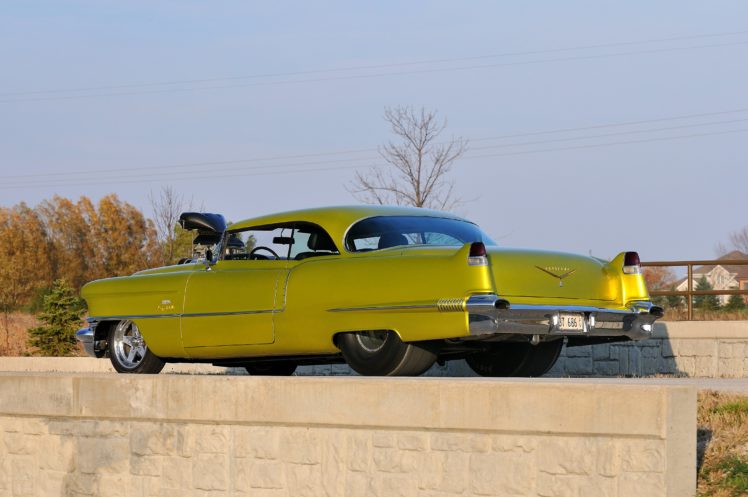 1956, Cadillac, Coupe, Deville, Streetdrag, Street, Drag, Blower, Yellow, Usa, 4200×2790 02 HD Wallpaper Desktop Background