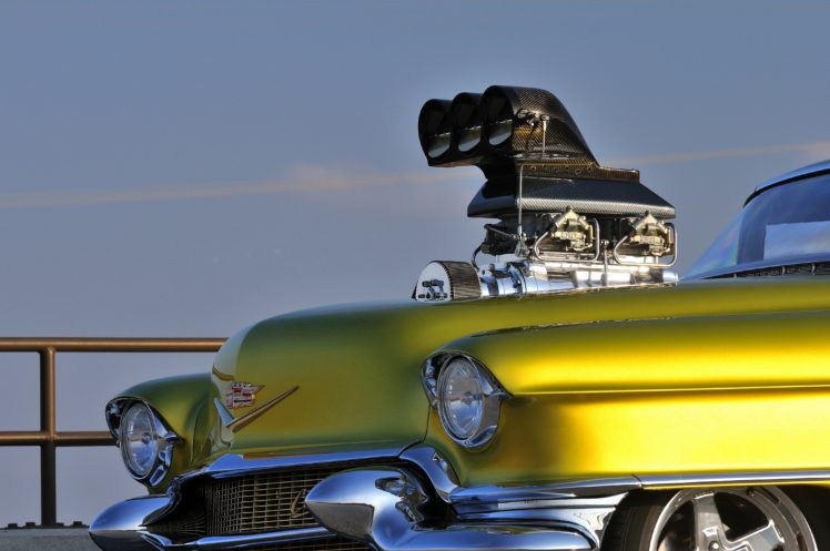 1956, Cadillac, Coupe, Deville, Streetdrag, Street, Drag, Blower, Yellow, Usa, 4200×2790 06 HD Wallpaper Desktop Background