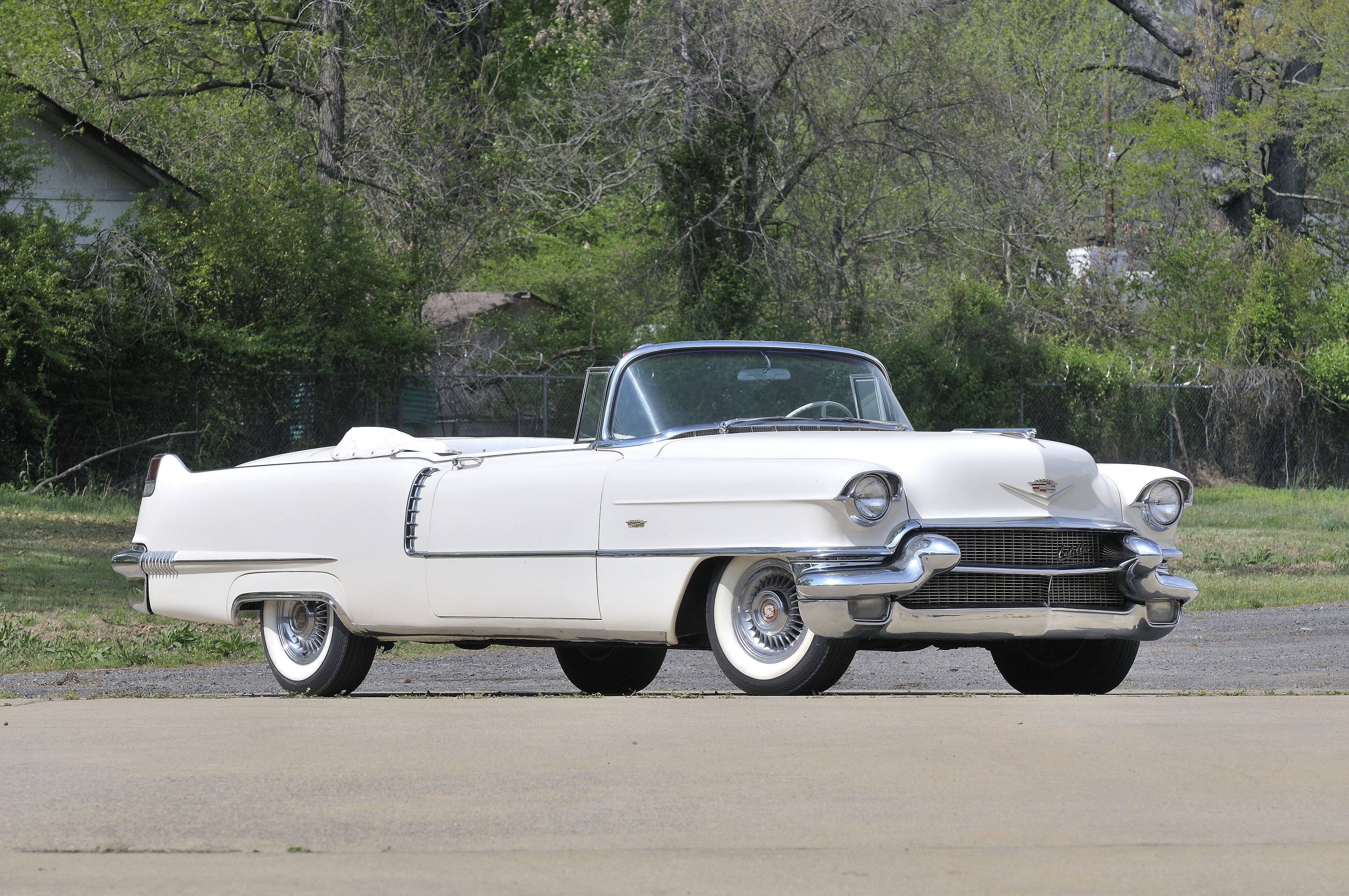1956, Cadillac, Deville, Convertible, White, Classic, Old, Retro, Usa, 4200x2790 01 Wallpaper
