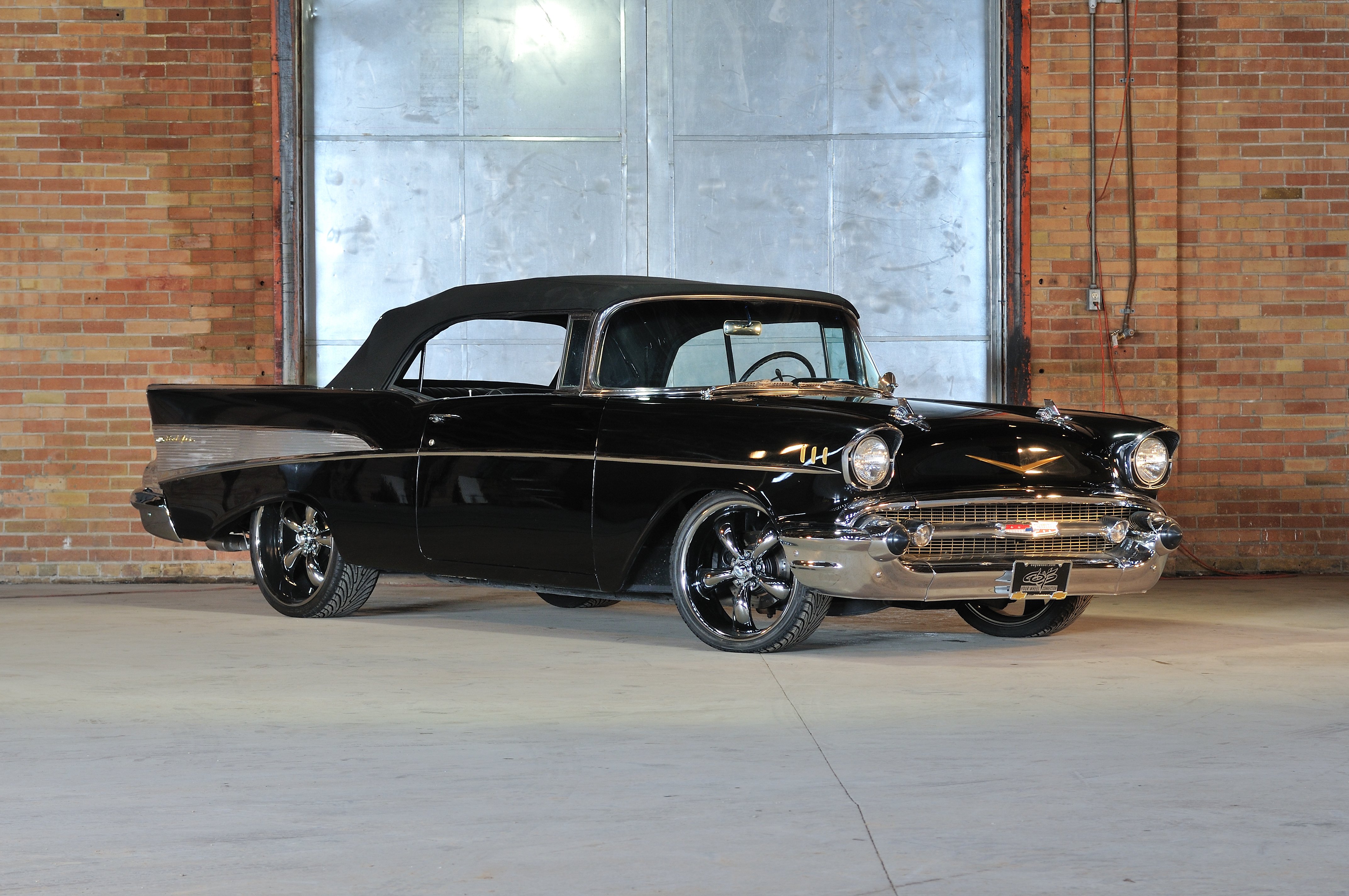 1957, Chevrolet, Bel, Air, Convertible, Streetrod, Street, Rod, Hot, Black, Usa, 4288x2848 01 Wallpaper