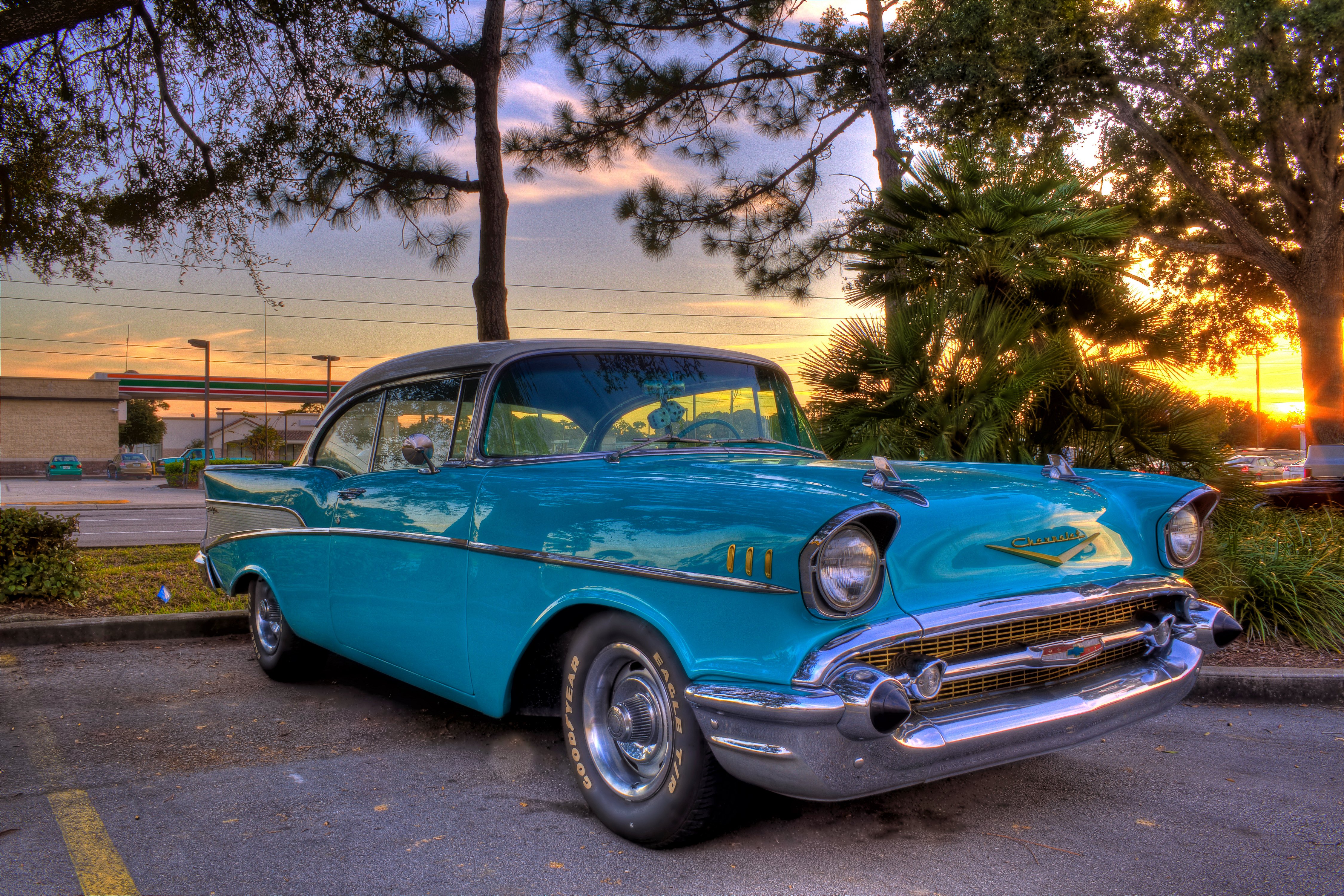 1957, Chevrolet, Chevy, Streetrod, Street, Hod, Rot, Muscle, Blue, Hdri, Usa, 4500x3000 01 Wallpaper