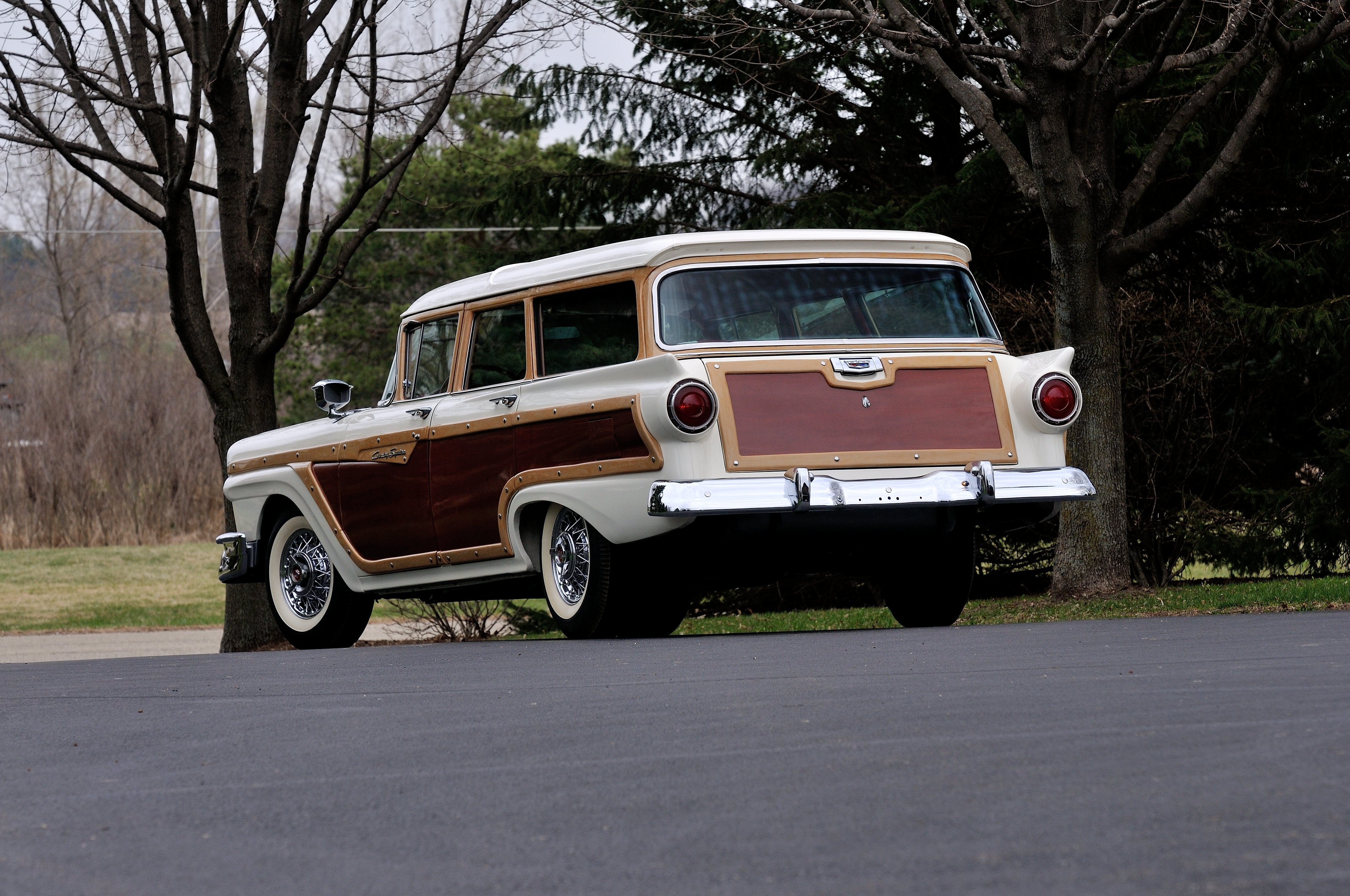 1957, Ford, Country, Squire, Wagon, 4, Door, White, Usa, 3288x2848 03 Wallpaper
