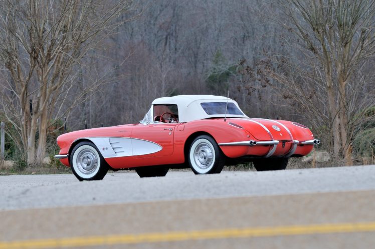 1958, Chevrolet, Corvette, Red, Muscle, Classic, Old, Usa, 4288×2848 03 HD Wallpaper Desktop Background