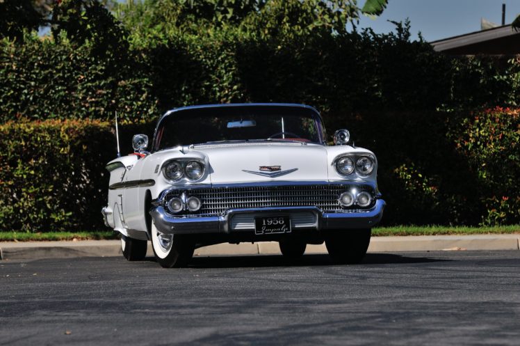1958, Chevrolet, Imapala, Convertible, White, Classic, Old, Usa, 4288×2848 04 HD Wallpaper Desktop Background