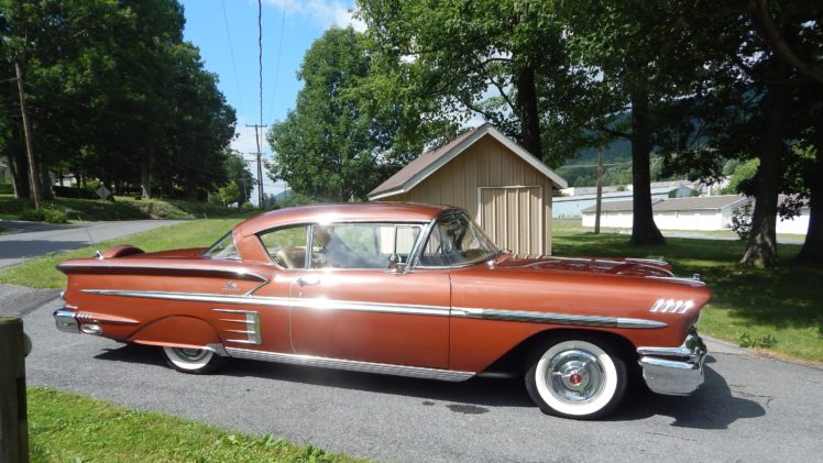 1958, Chevrolet, Impala, Coupe, Hardtop, Classic, Old, Usa, 4608×2592 02 HD Wallpaper Desktop Background