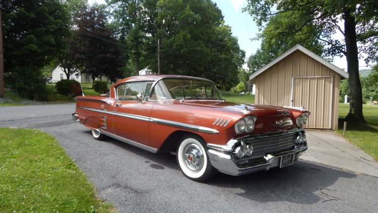 1958, Chevrolet, Impala, Coupe, Hardtop, Classic, Old, Usa, 4608×2592 01 HD Wallpaper Desktop Background