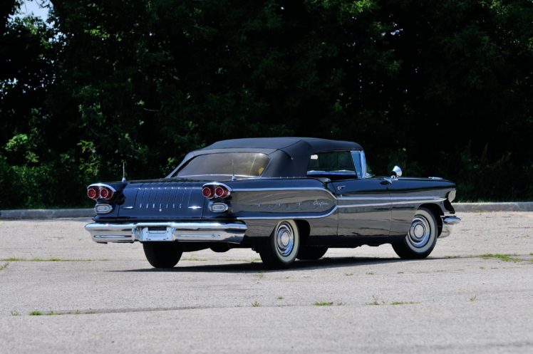 1958, Pontiac, Chieftain, Convertible, Black, Classic, Old, Usa, 4288×2848 03 HD Wallpaper Desktop Background