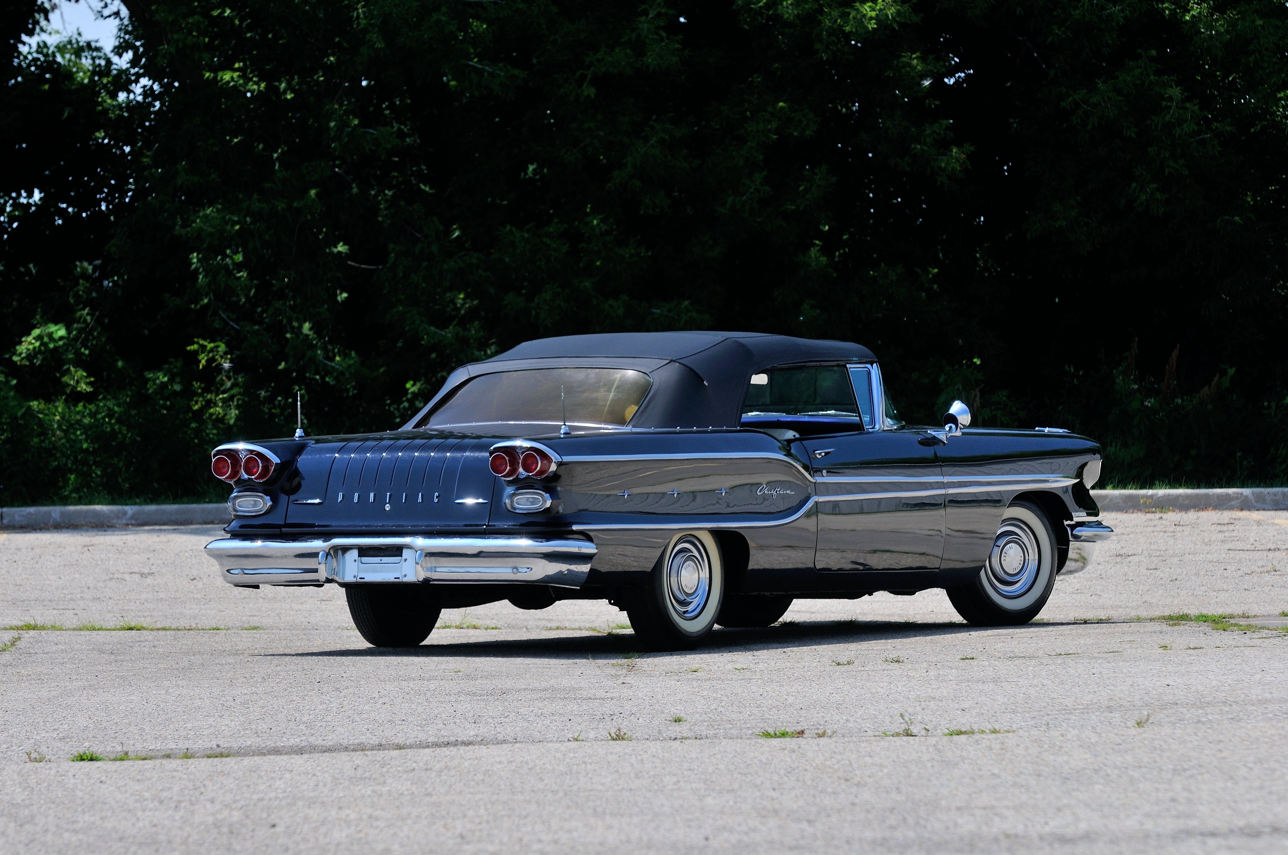 1958, Pontiac, Chieftain, Convertible, Black, Classic, Old, Usa, 4288x2848 03 Wallpaper