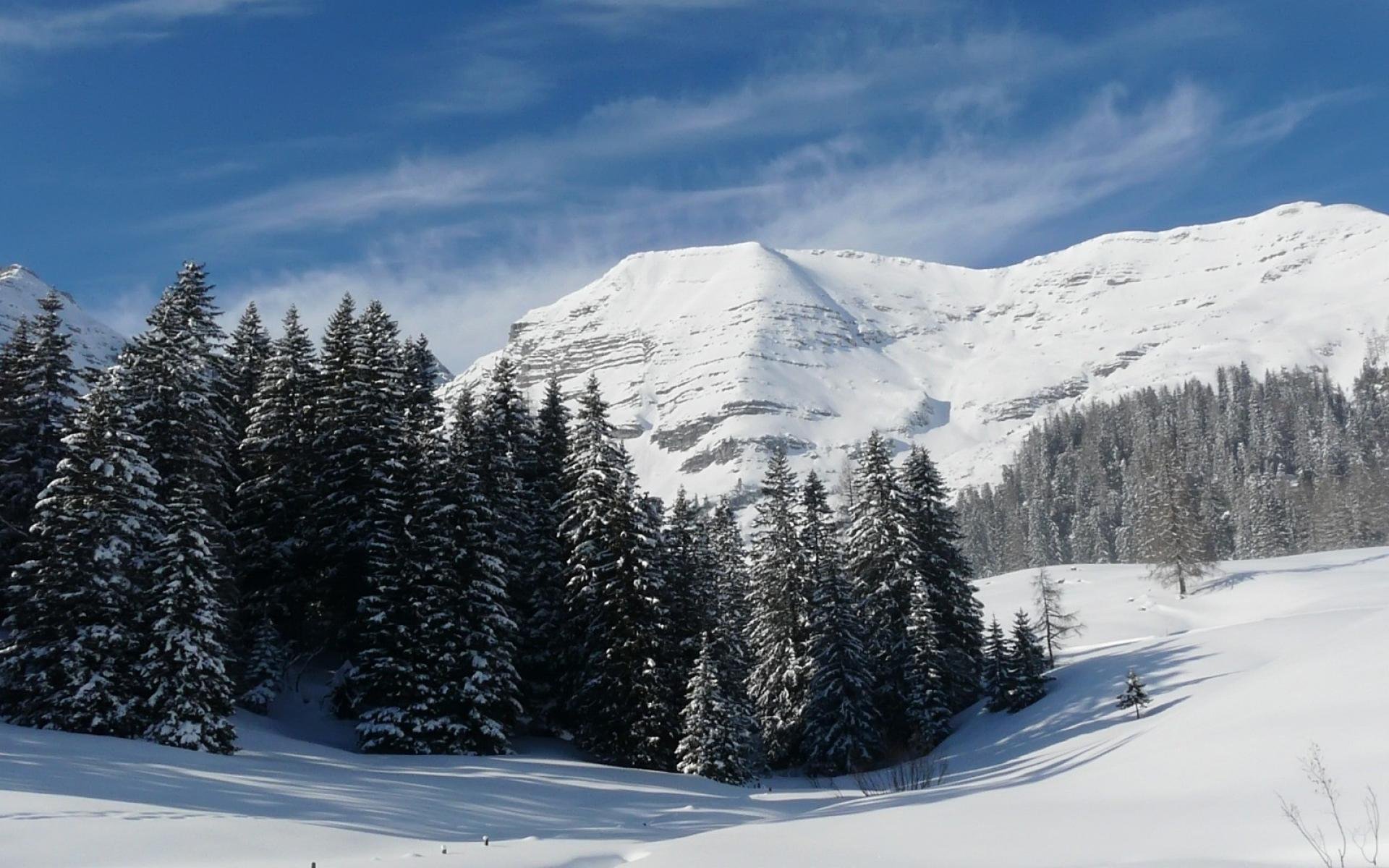 mountains, Landscape, Nature, Mountain, Winter Wallpaper