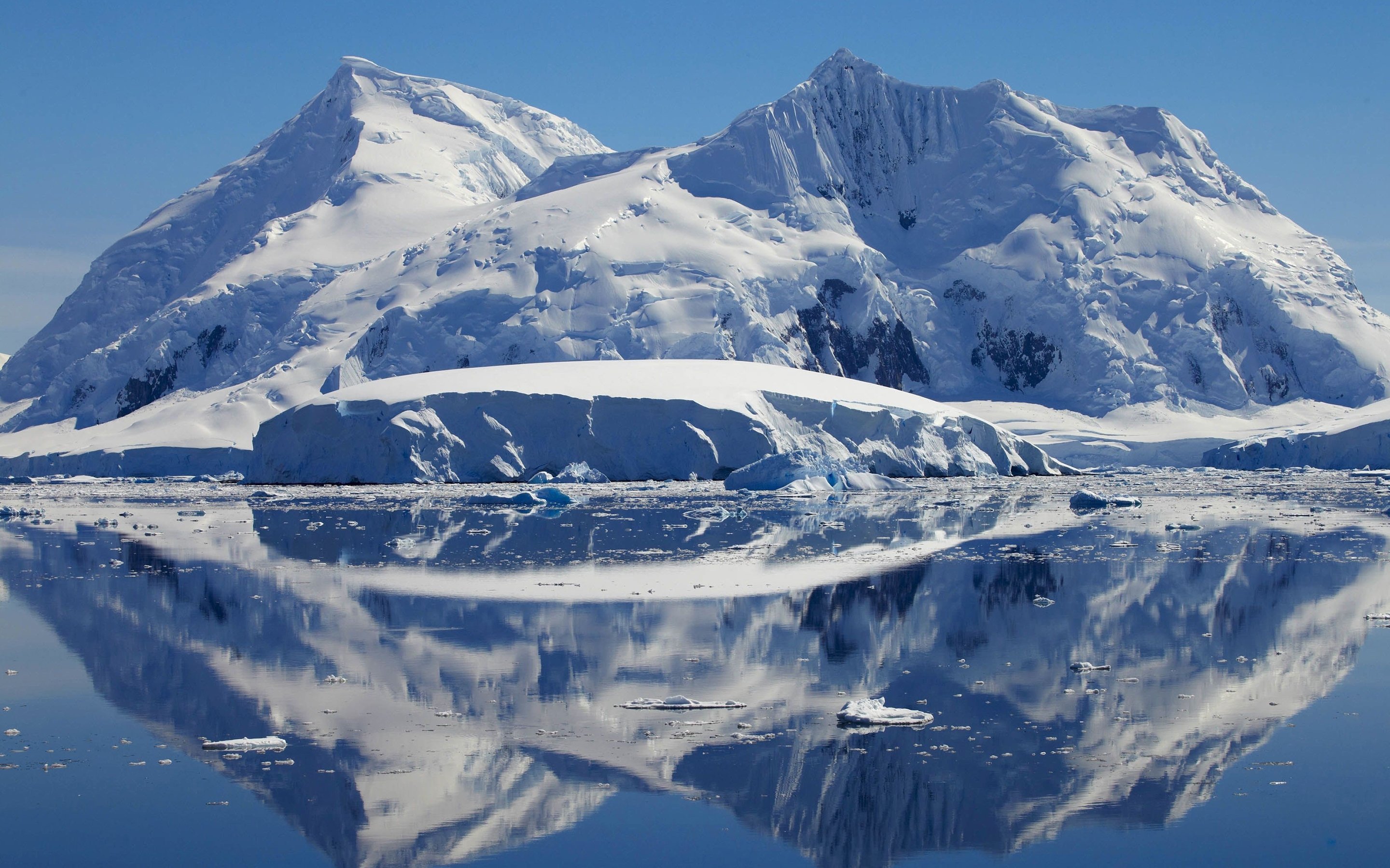 mountains, Landscape, Nature, Mountain, Winter, Lake, Ocean, Sea Wallpaper