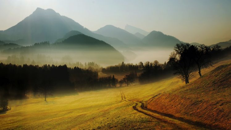 mountains, Landscape, Nature, Mountain, Fog HD Wallpaper Desktop Background