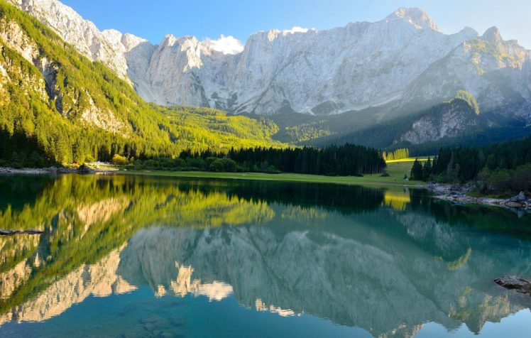 mountains, Landscape, Nature, Mountain, Lake, Reflection HD Wallpaper Desktop Background