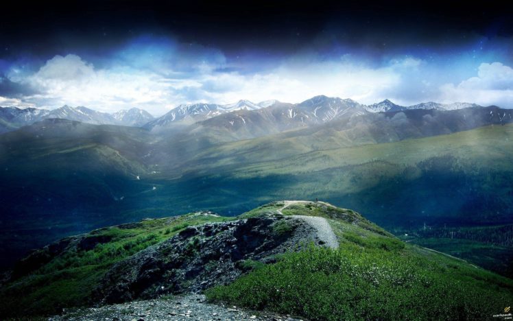mountains, Landscape, Nature, Mountain, Fog, Forest HD Wallpaper Desktop Background