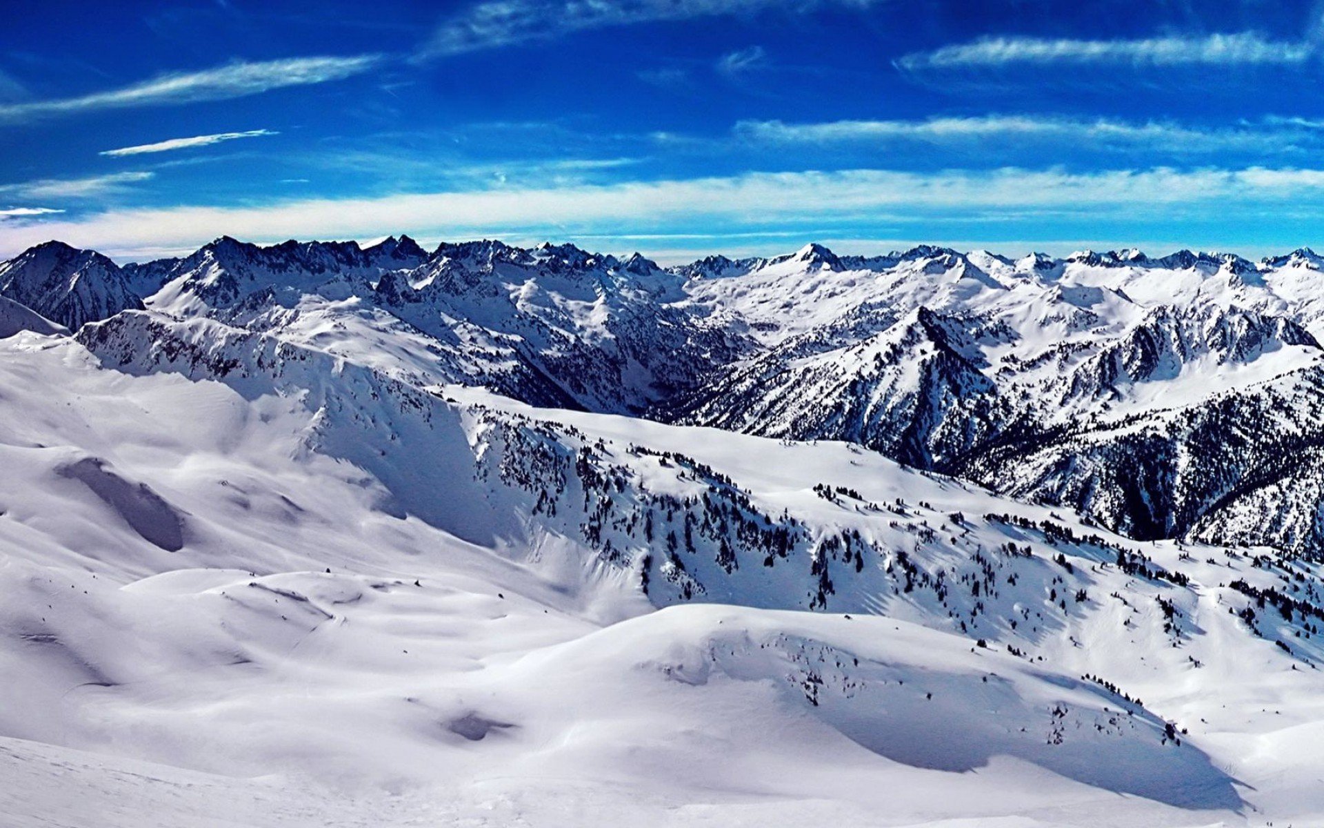 mountains, Landscape, Nature, Mountain, Winter, Snow Wallpaper