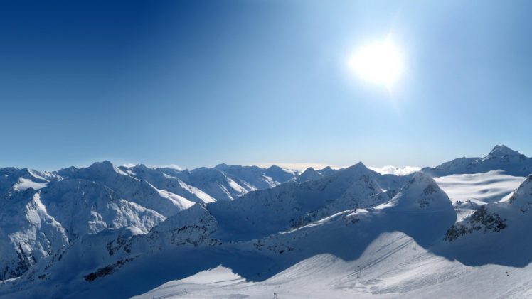 mountains, Landscape, Nature, Mountain, Winter, Snow HD Wallpaper Desktop Background