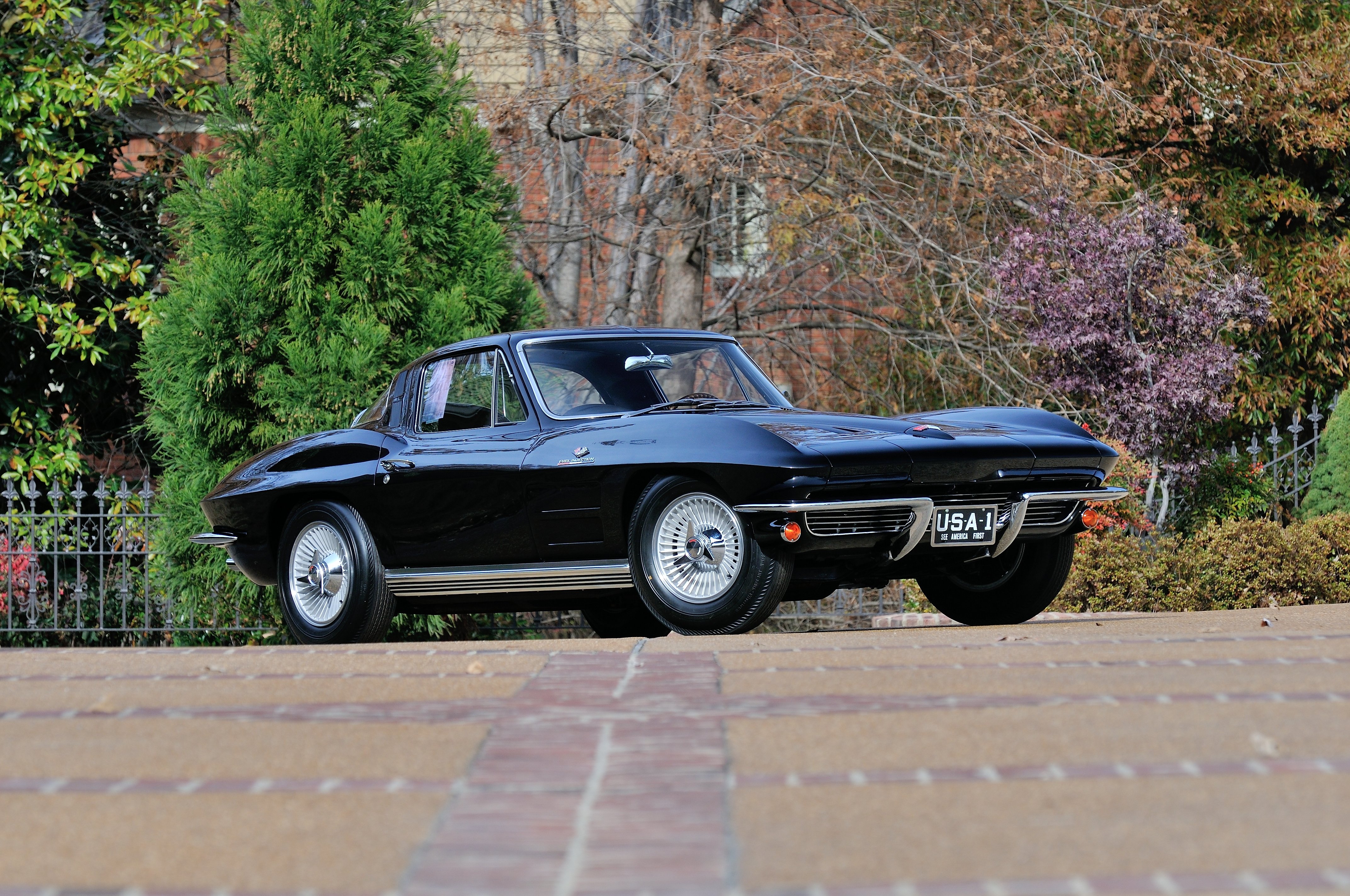 1964, Chevrolet, Corvette, Stingray, Black, Classic, Old, Usa, 4288x2848 02 Wallpaper